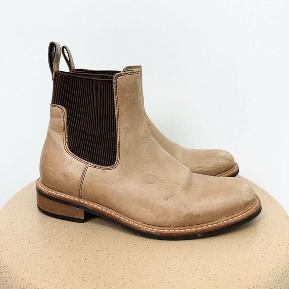 Nisolo Women’s Leather Carmen Chelsea Boot in Light Tan Brown - Picture 10 of 10